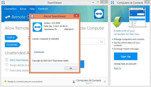 install teamviewer as service